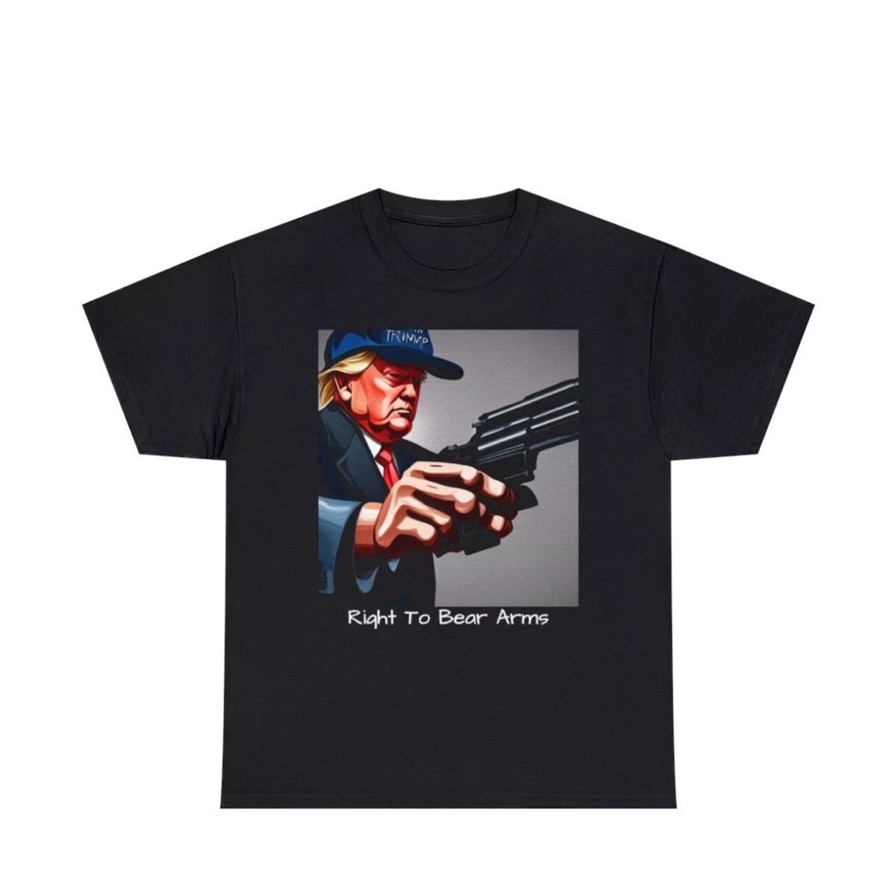 President Trump Right To Bear Arms Political Second Amendment unisex Graphic Tee